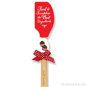 Brownlow Gifts Buddies Silicone Spatulas Food and Friendship (Set of 2) - B01CNLO67G